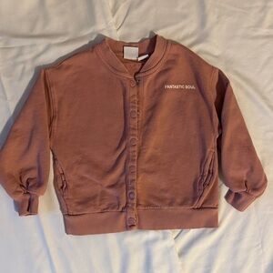 Kids Button-Up jacket- Pink 2-3yr